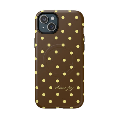 "Choose Joy" Brown & Yellow MagSafe