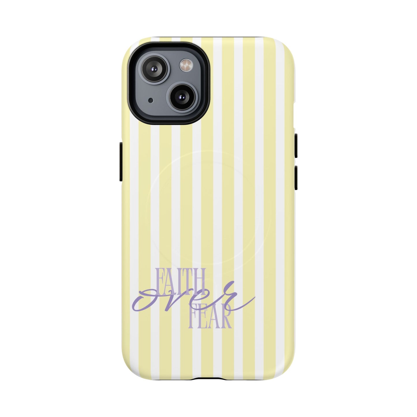 "Faith Over Fear" Purple & Yellow MagSafe