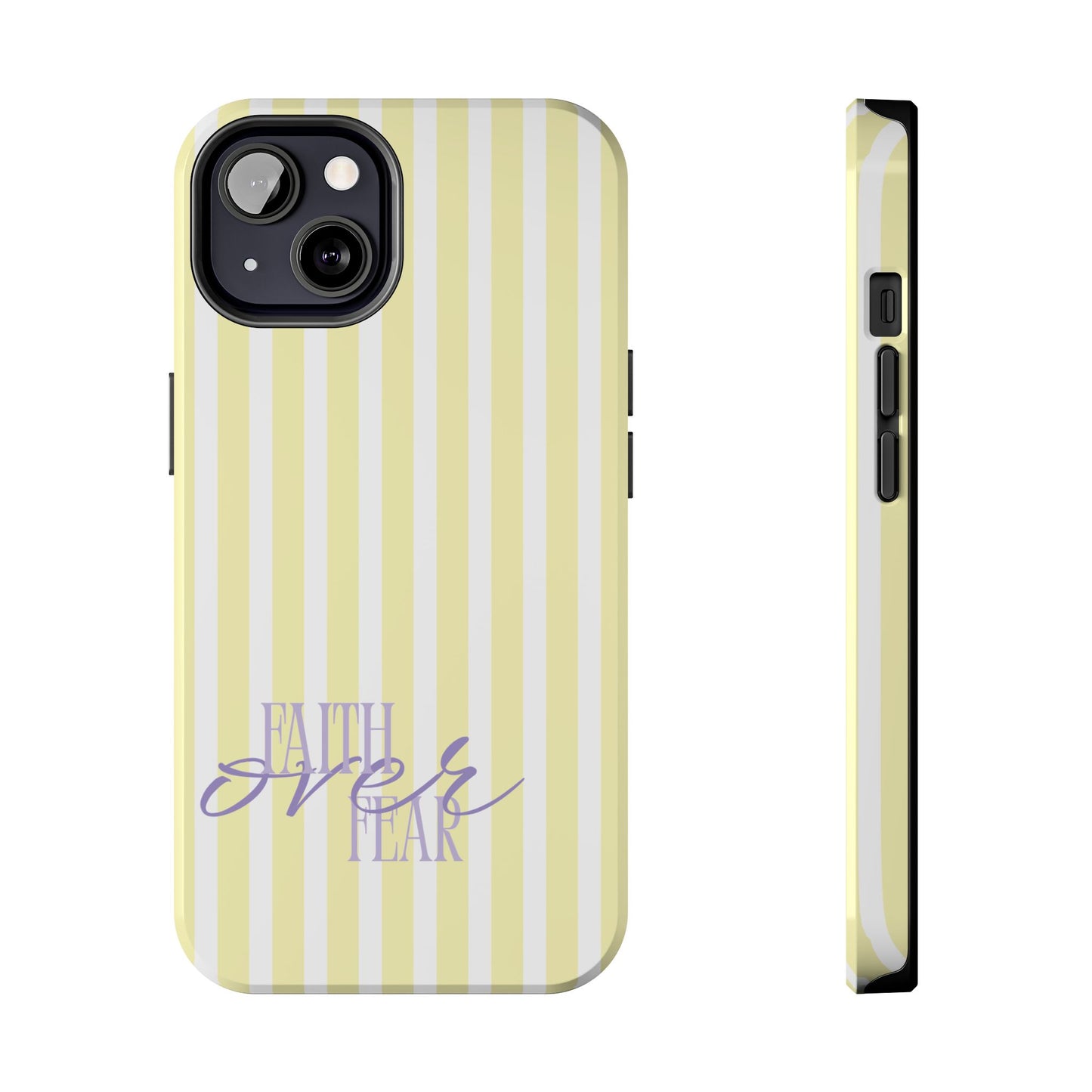 "Faith Over Fear" Purple & Yellow