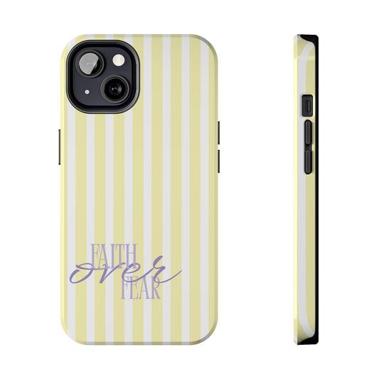 "Faith Over Fear" Purple & Yellow
