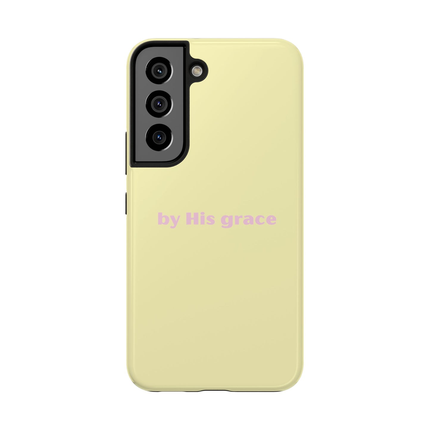 "by His grace" yellow