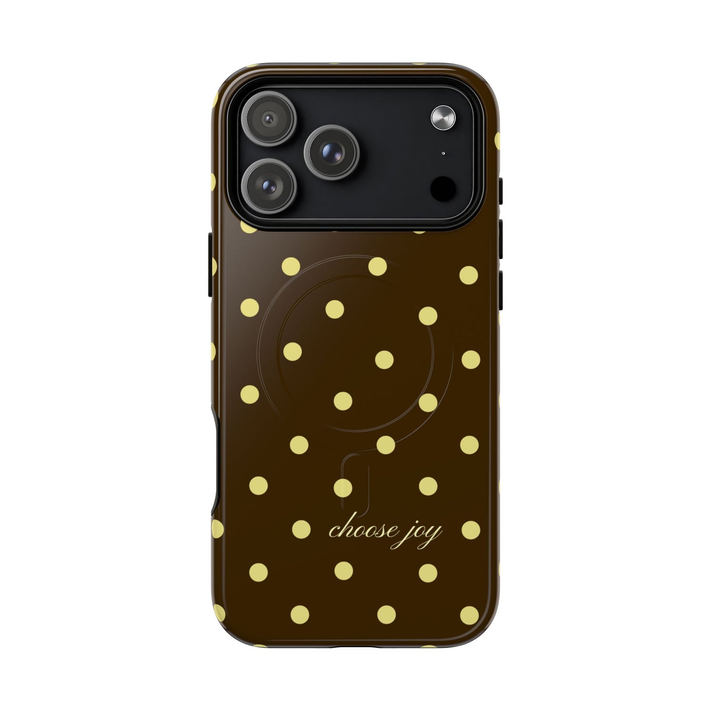 "Choose Joy" Brown & Yellow MagSafe