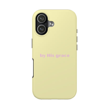 "by His grace" yellow