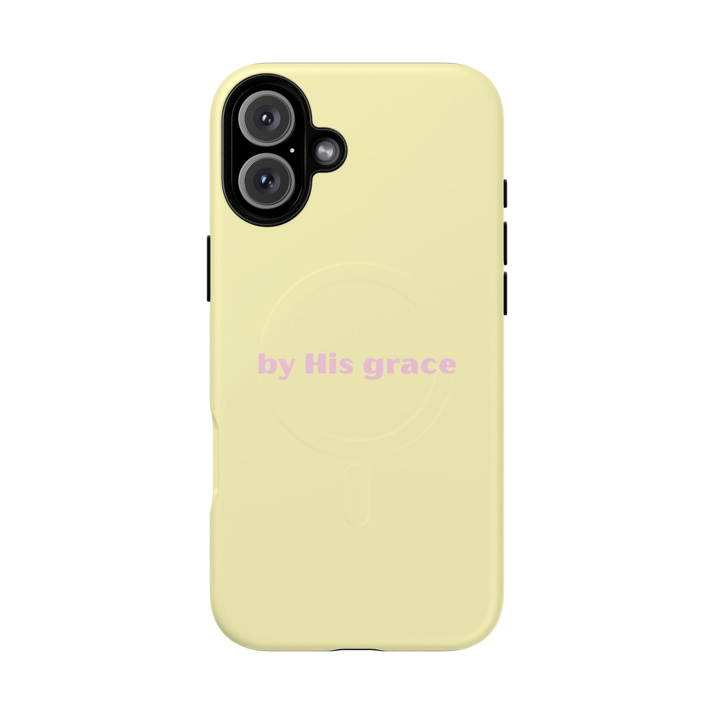 "by His grace" yellow MagSafe