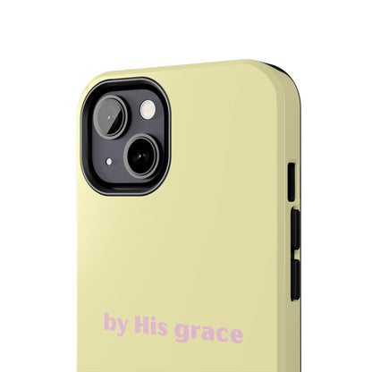 "by His grace" yellow