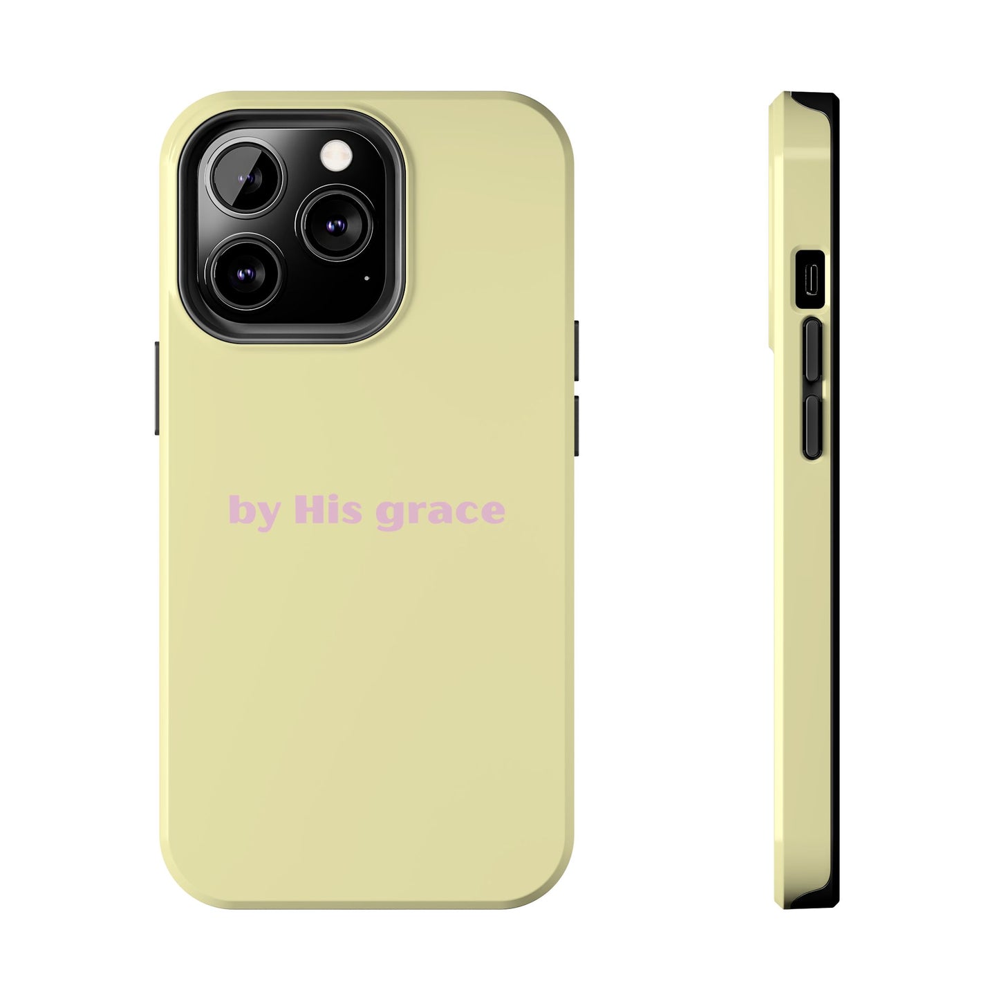 "by His grace" yellow