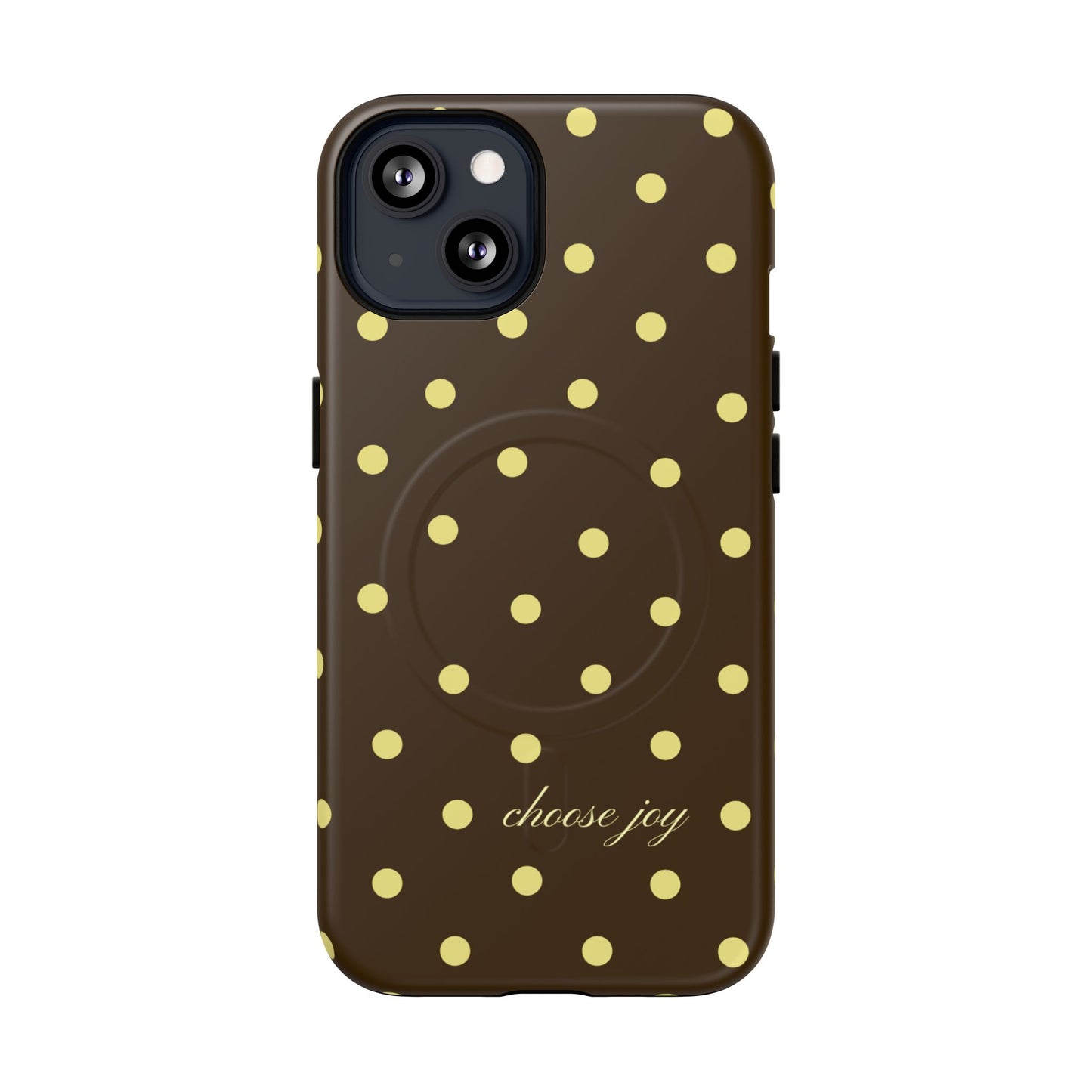 "Choose Joy" Brown & Yellow MagSafe