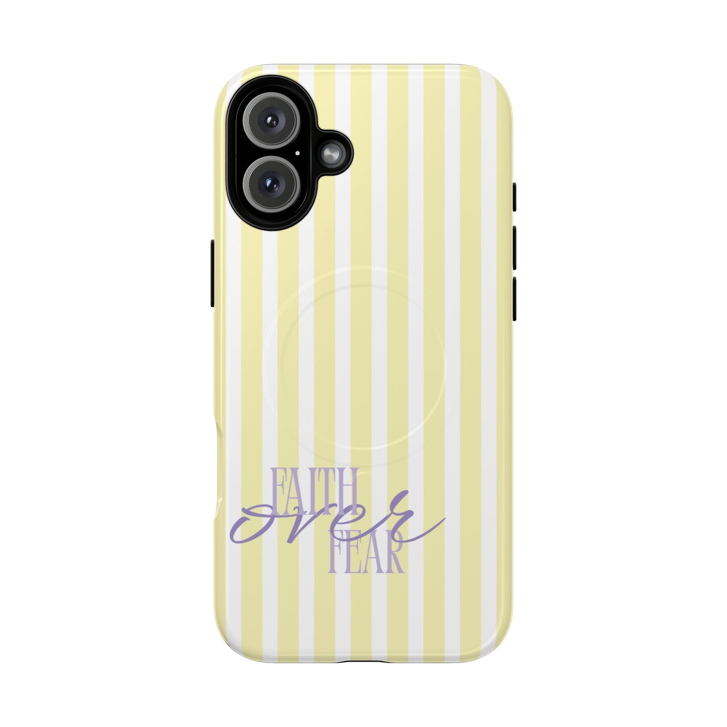 "Faith Over Fear" Purple & Yellow MagSafe