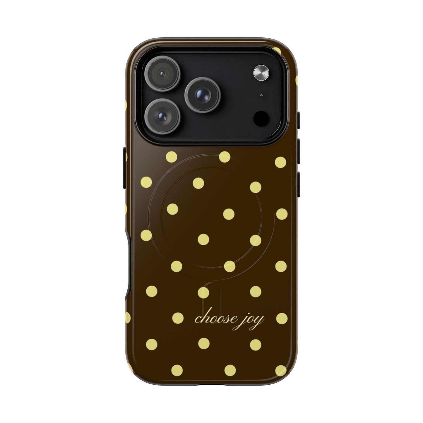 "Choose Joy" Brown & Yellow MagSafe