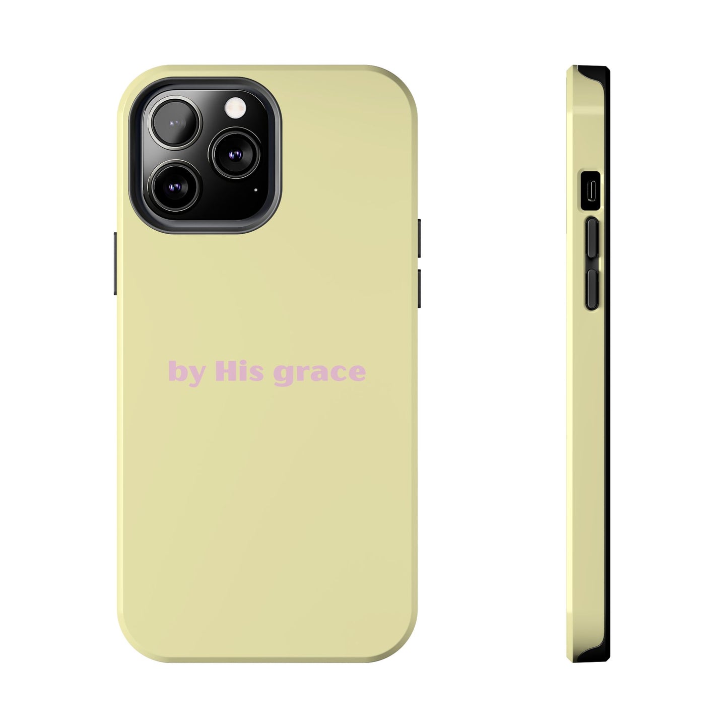 "by His grace" yellow