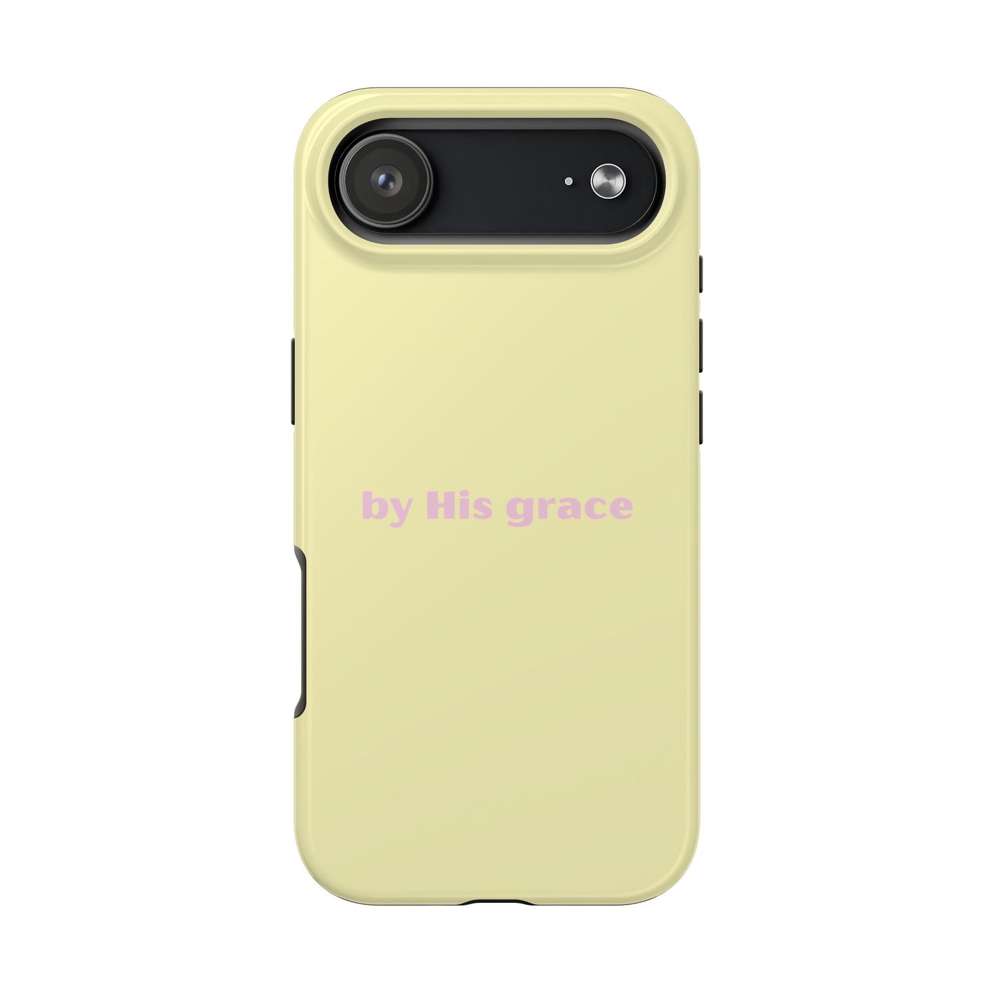 "by His grace" yellow
