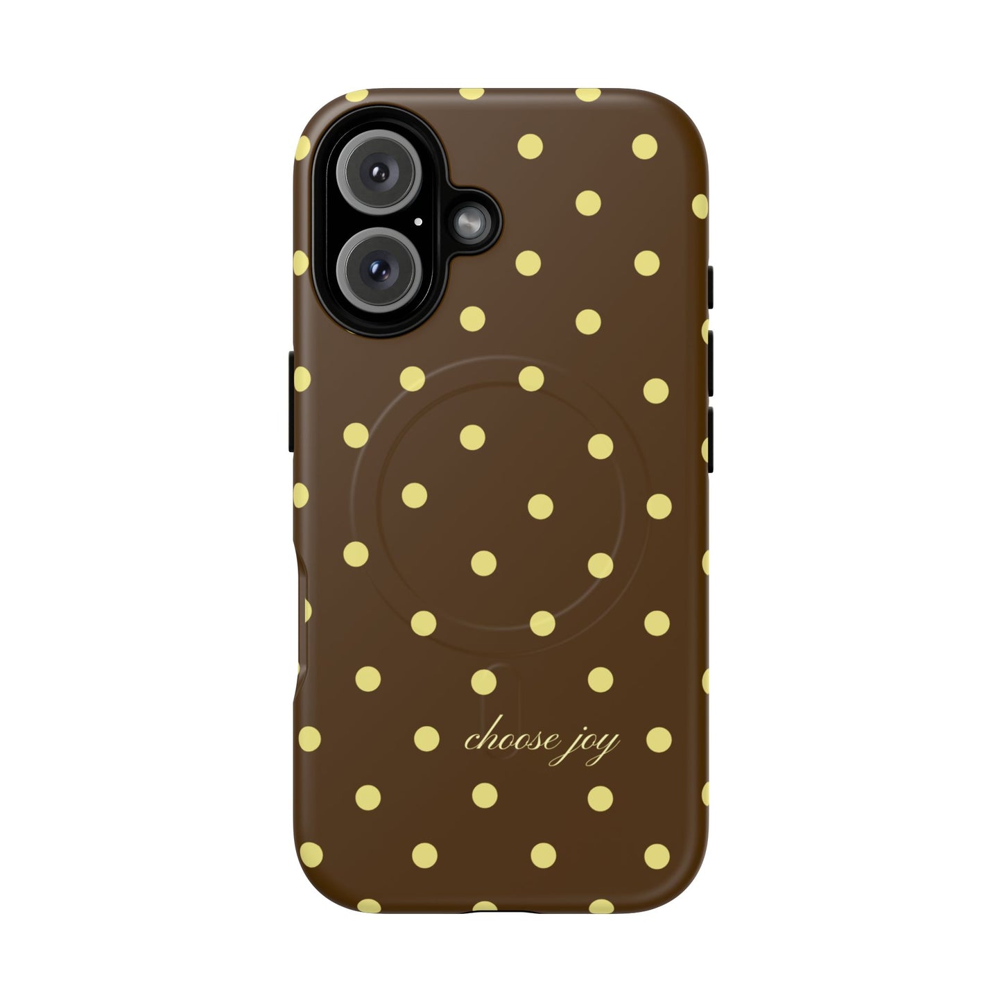 "Choose Joy" Brown & Yellow MagSafe