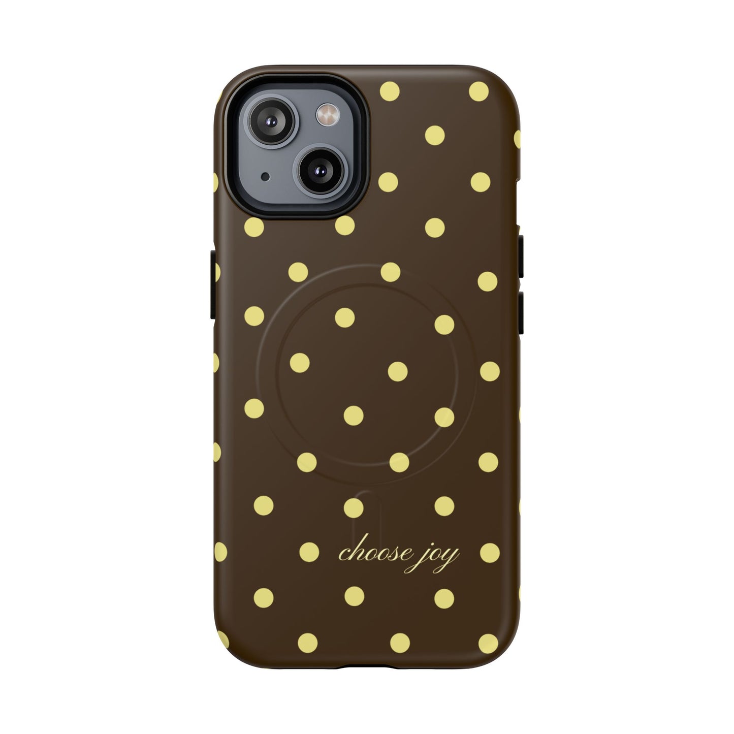 "Choose Joy" Brown & Yellow MagSafe