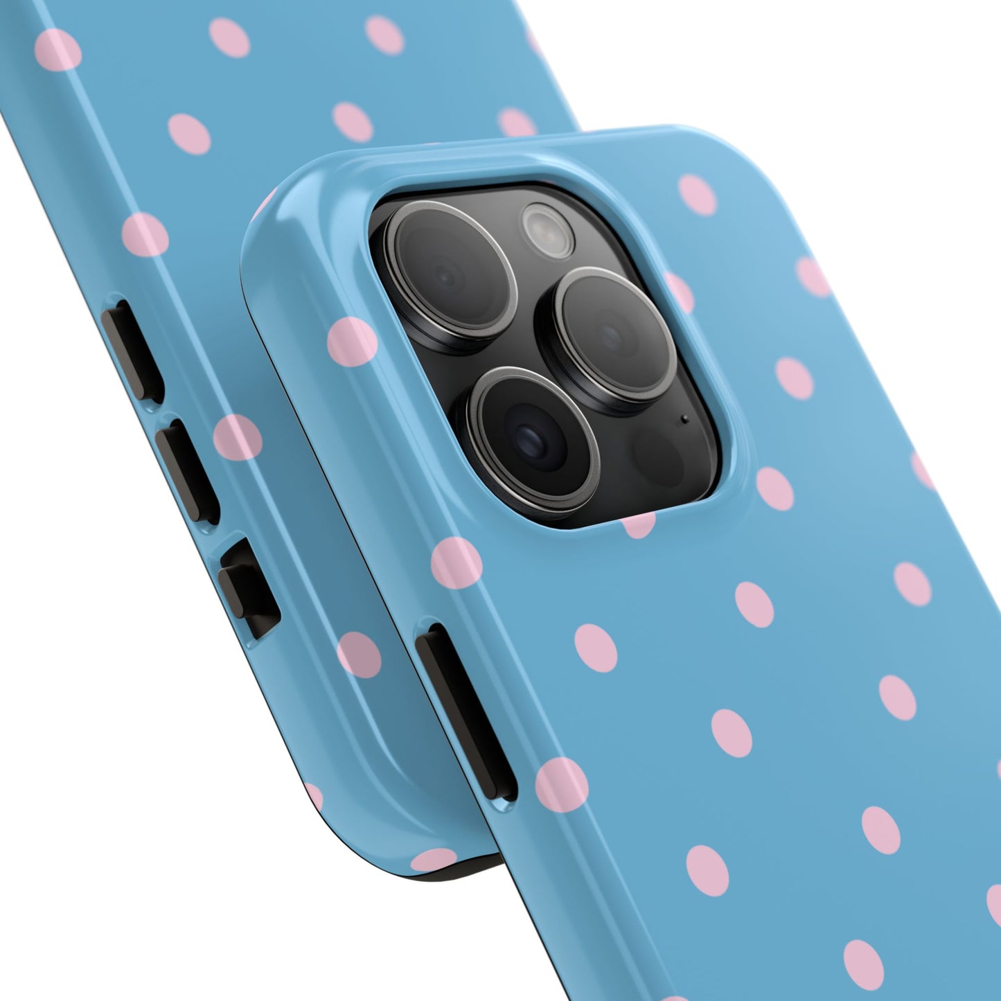 "Choose Joy" Blue & Pink Polka Dot
