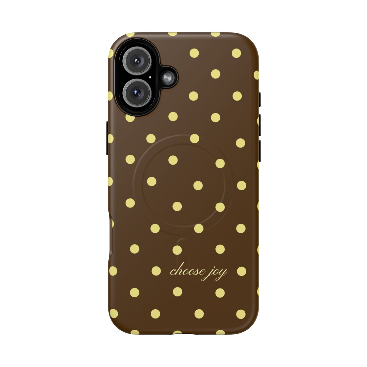 "Choose Joy" Brown & Yellow MagSafe