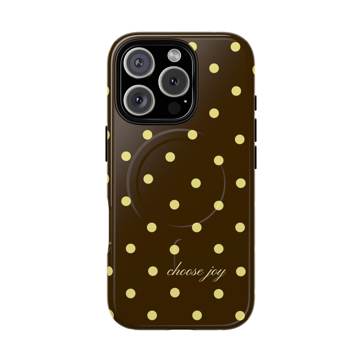 "Choose Joy" Brown & Yellow MagSafe