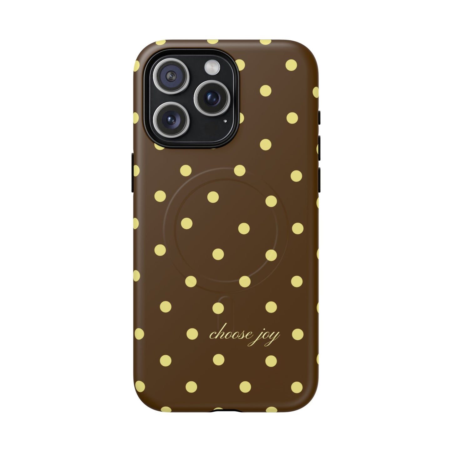 "Choose Joy" Brown & Yellow MagSafe