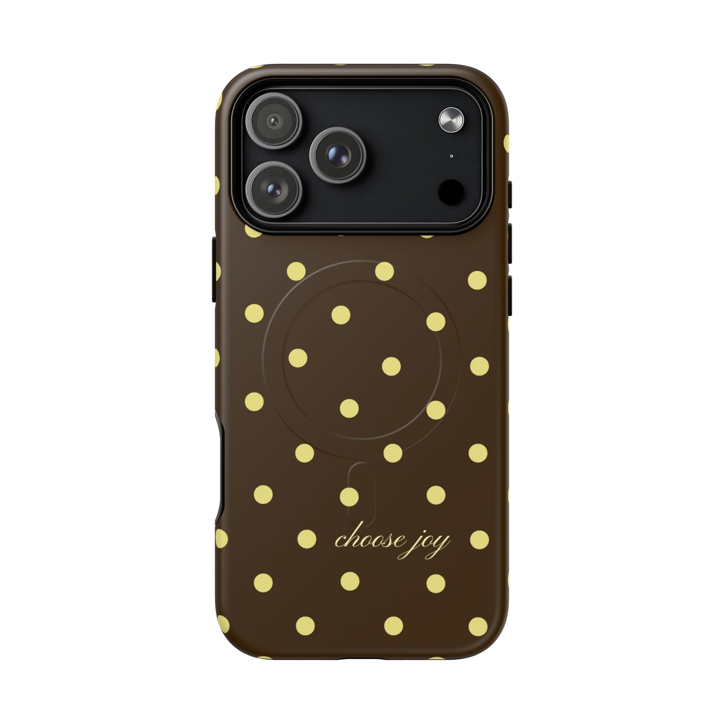 "Choose Joy" Brown & Yellow MagSafe