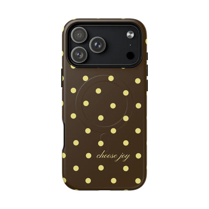 "Choose Joy" Brown & Yellow MagSafe