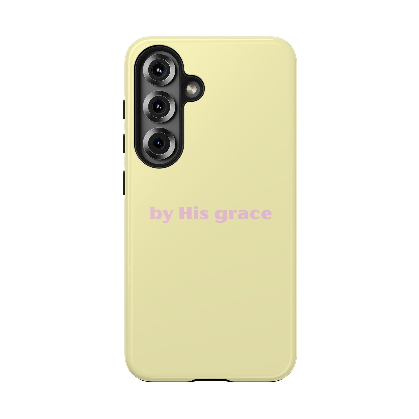 "by His grace" yellow