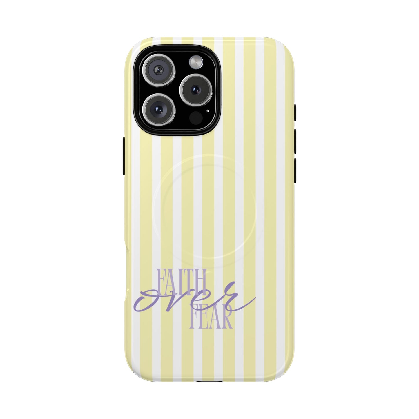 "Faith Over Fear" Purple & Yellow MagSafe