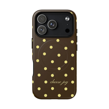 "Choose Joy" Brown & Yellow MagSafe