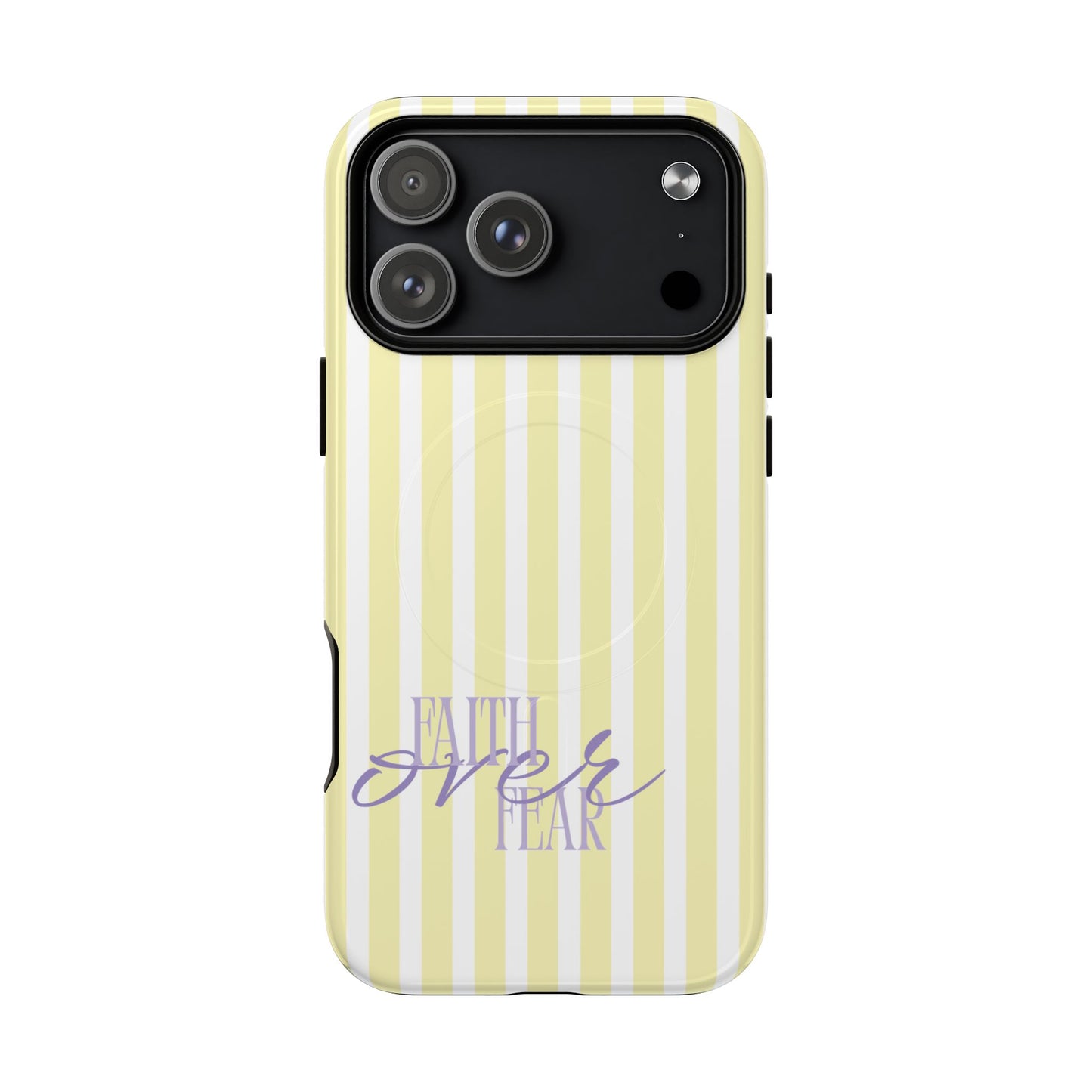 "Faith Over Fear" Purple & Yellow MagSafe