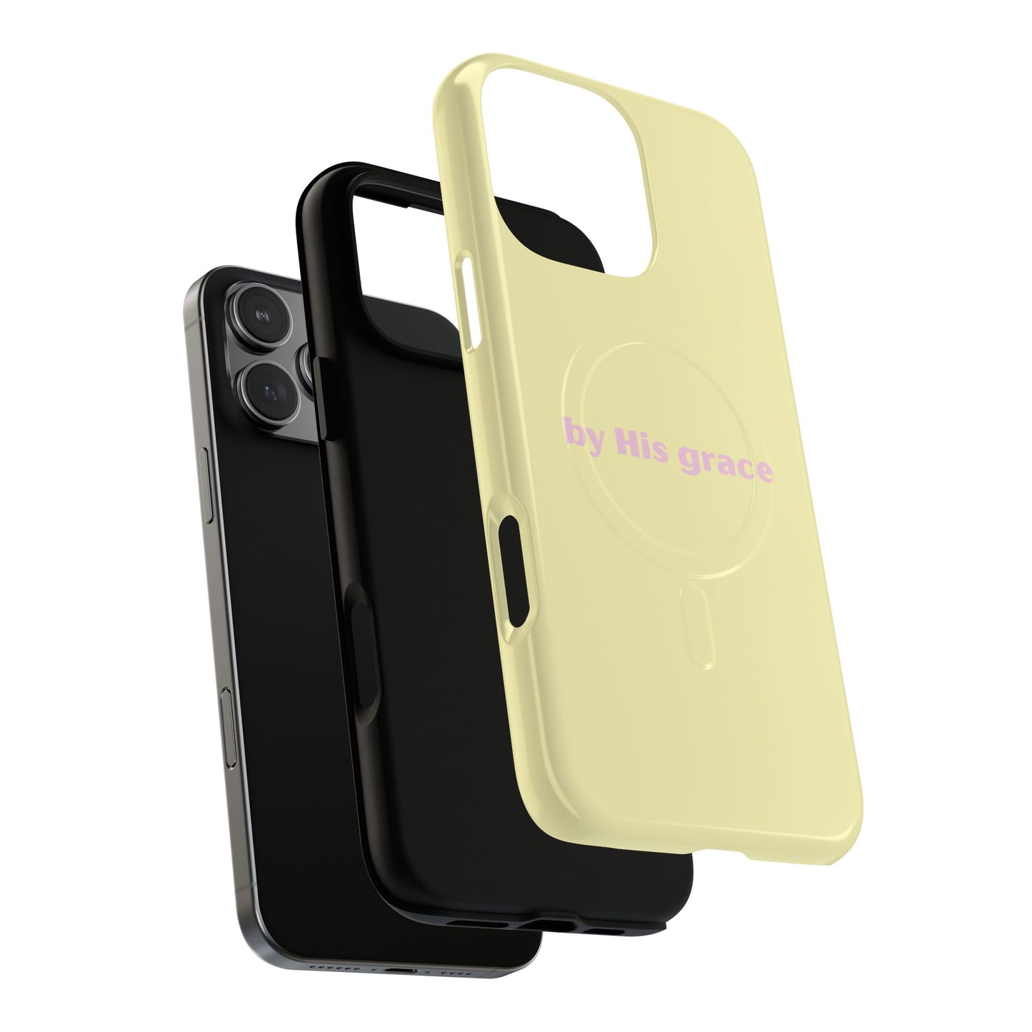 "by His grace" yellow MagSafe