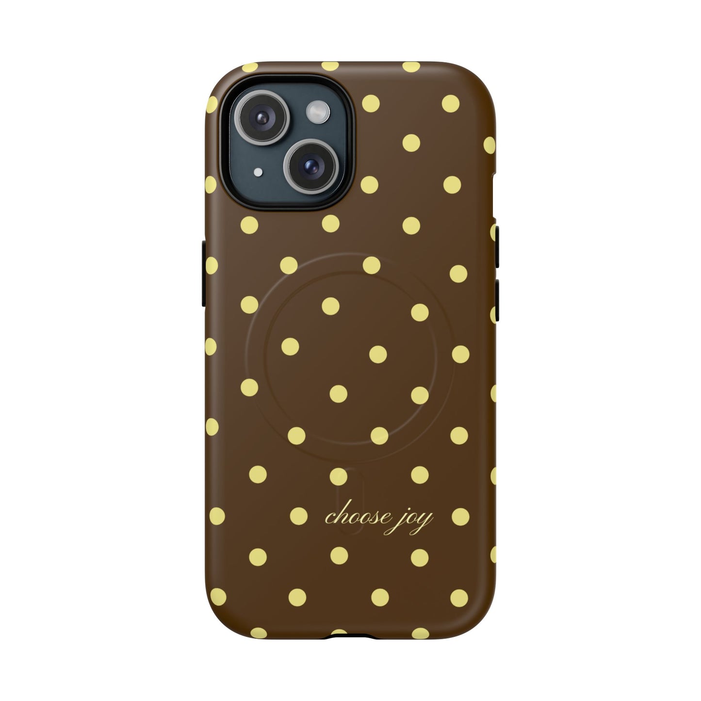 "Choose Joy" Brown & Yellow MagSafe
