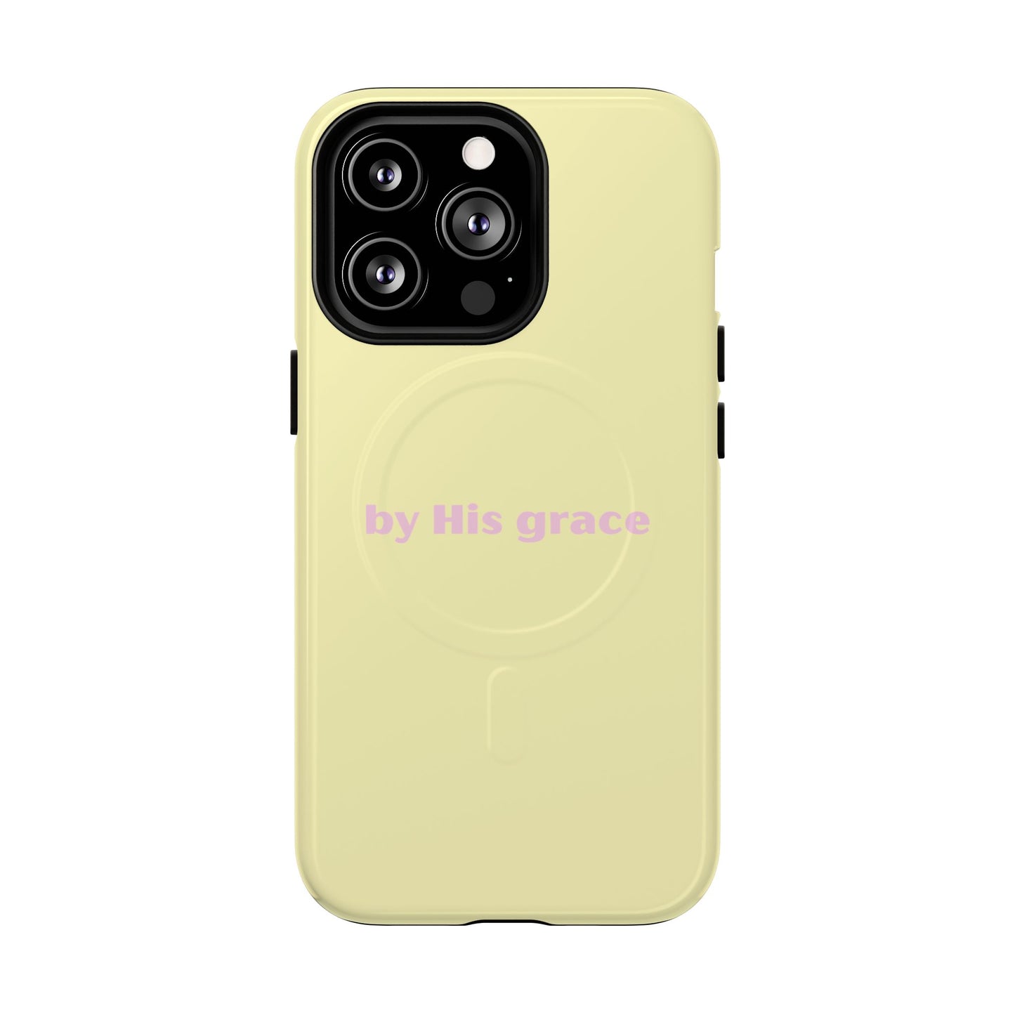 "by His grace" yellow MagSafe
