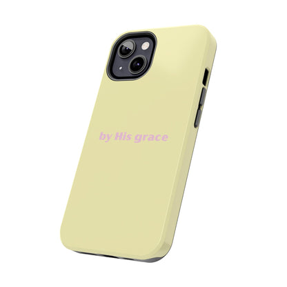 "by His grace" yellow