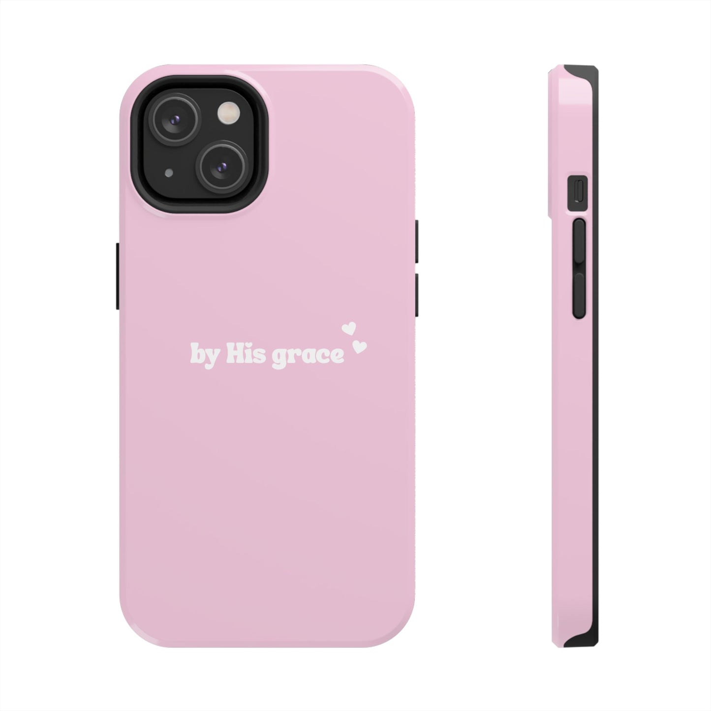 "by His grace" pink