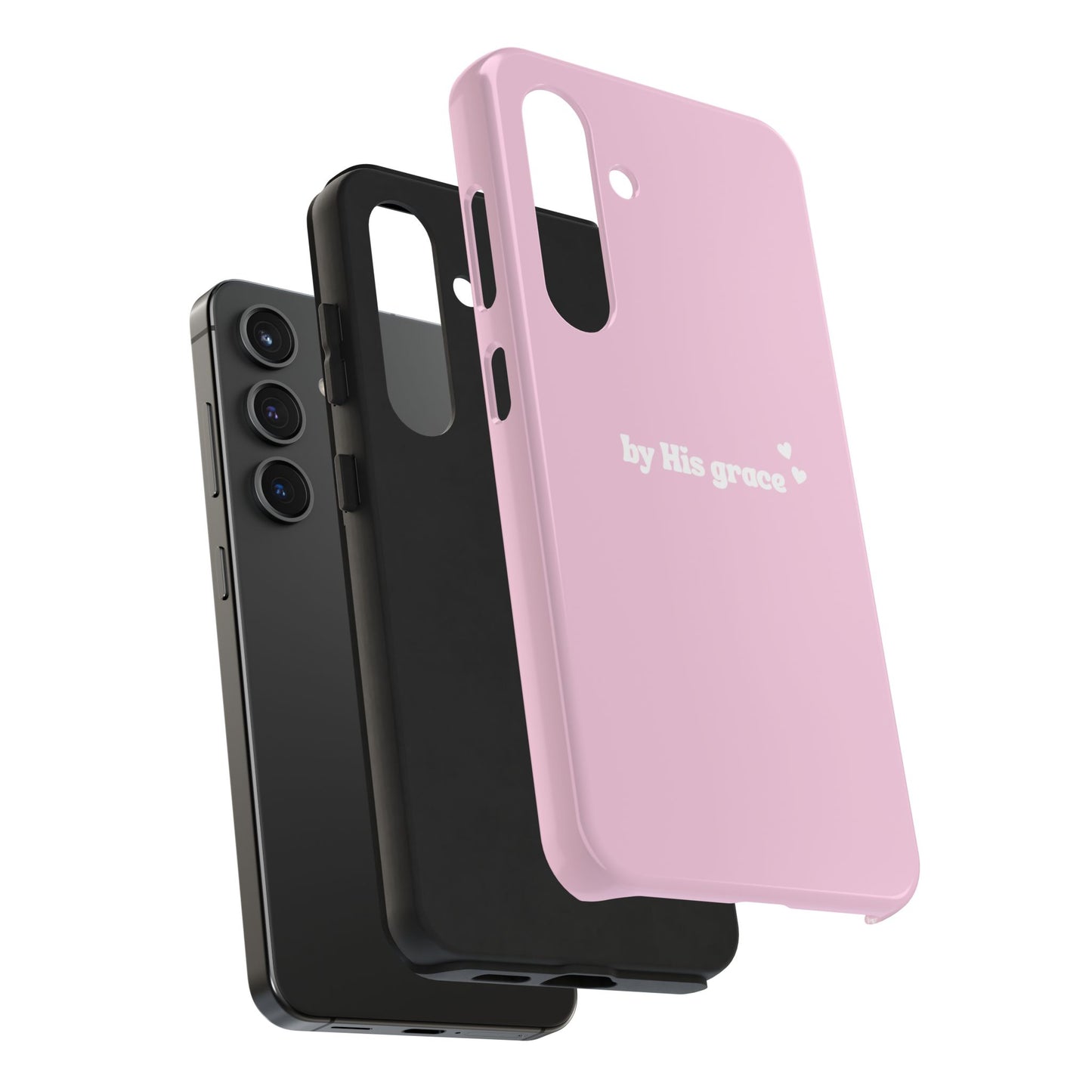 "by His grace" pink