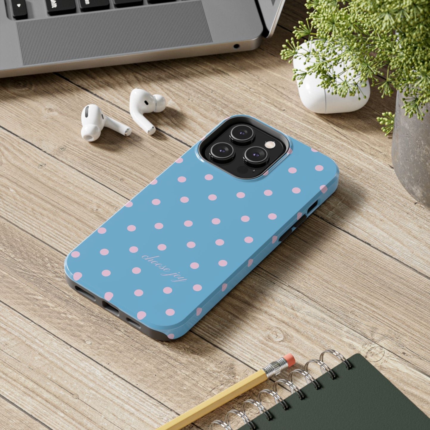"Choose Joy" Blue & Pink