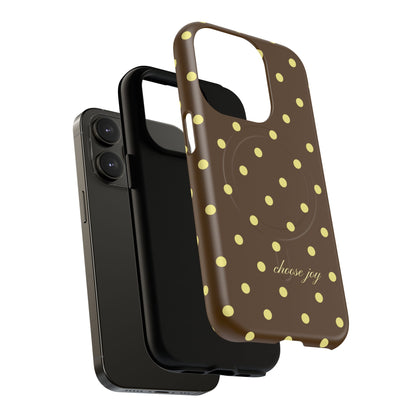 "Choose Joy" Brown & Yellow MagSafe
