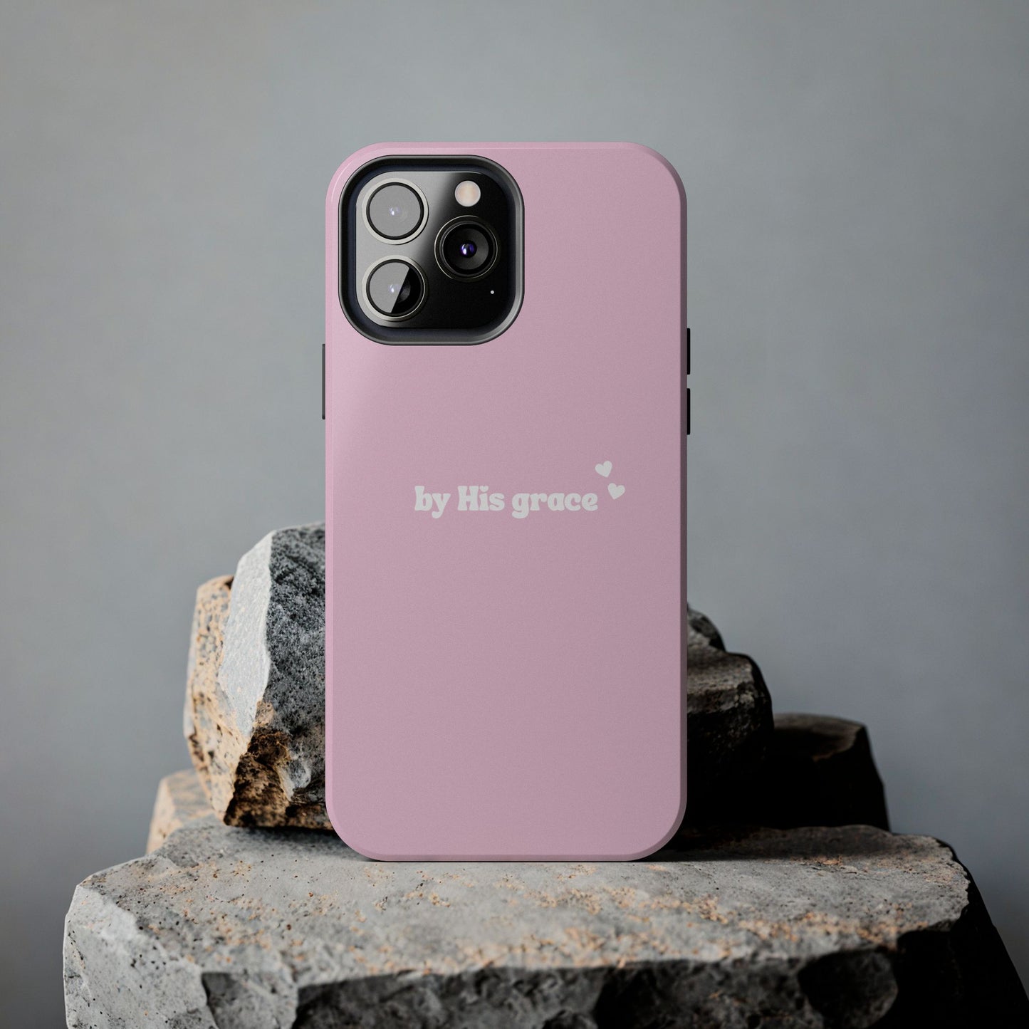 "by His grace" pink