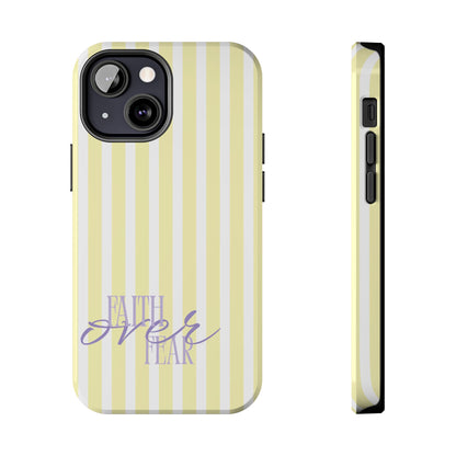 "Faith Over Fear" Purple & Yellow