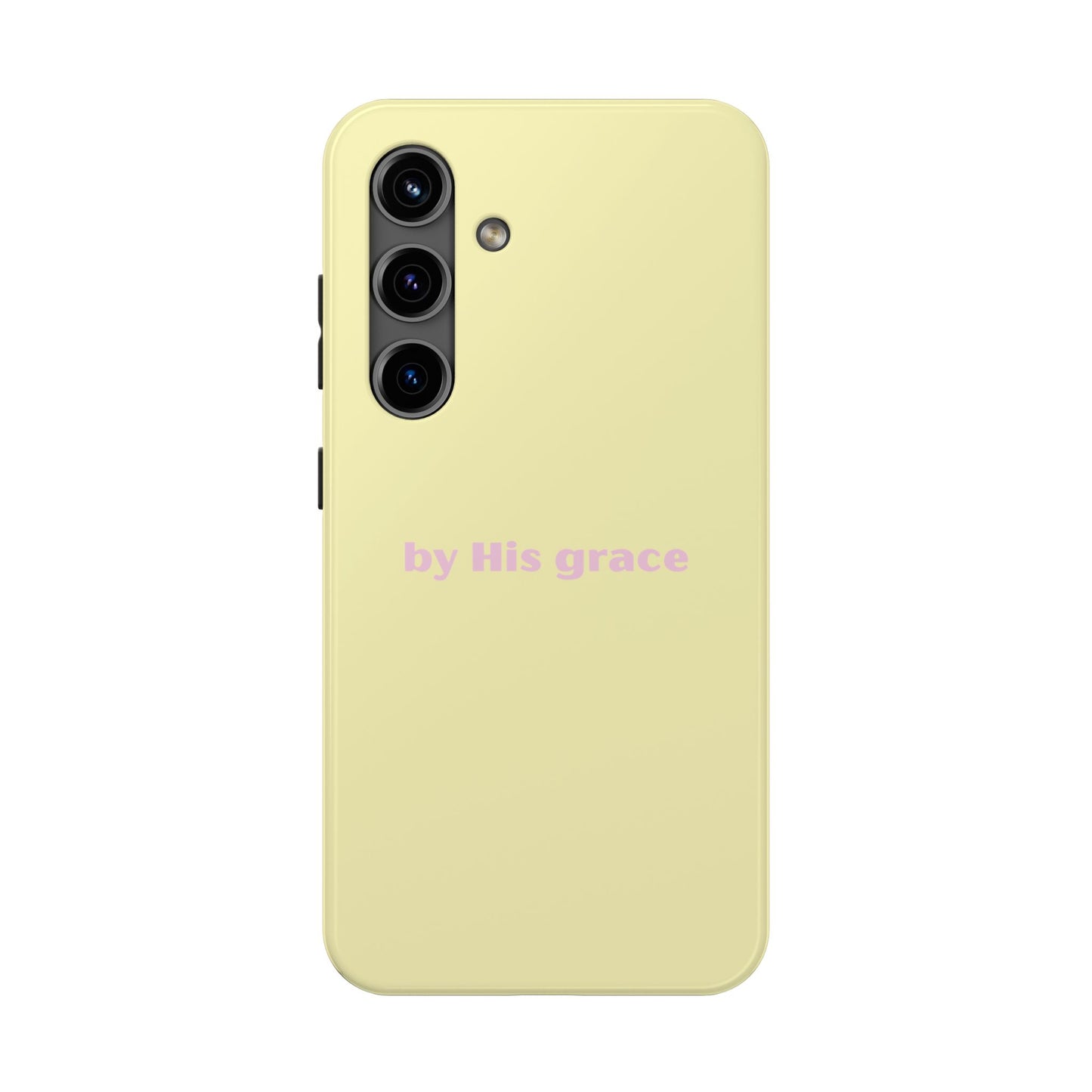 "by His grace" yellow