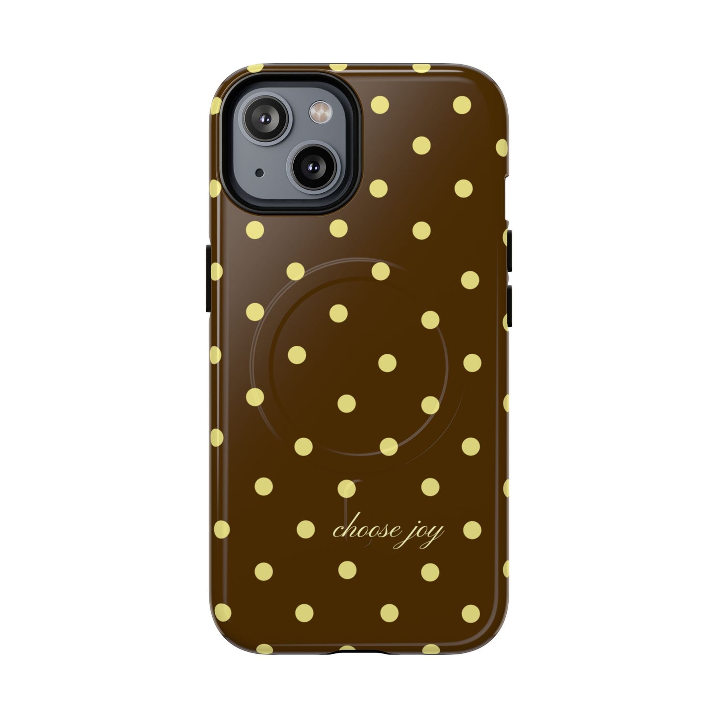 "Choose Joy" Brown & Yellow MagSafe
