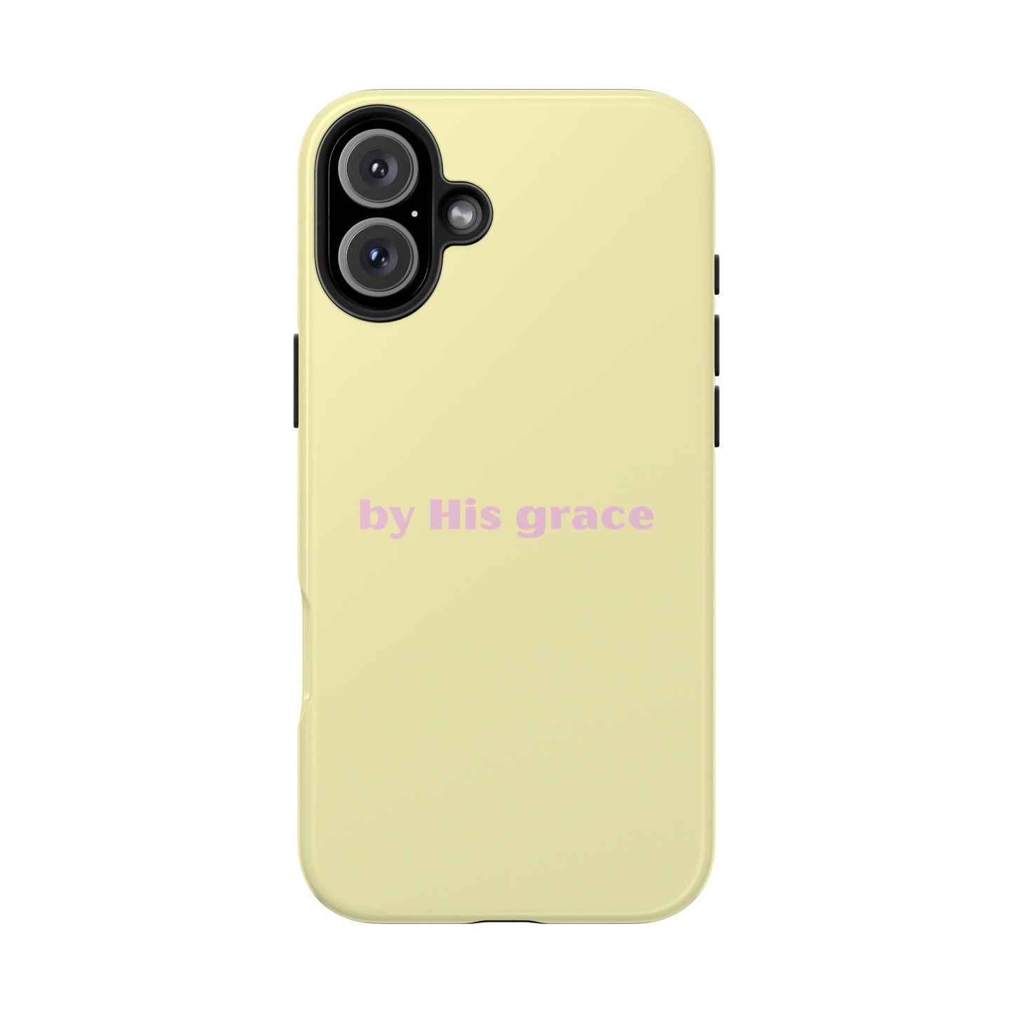 "by His grace" yellow