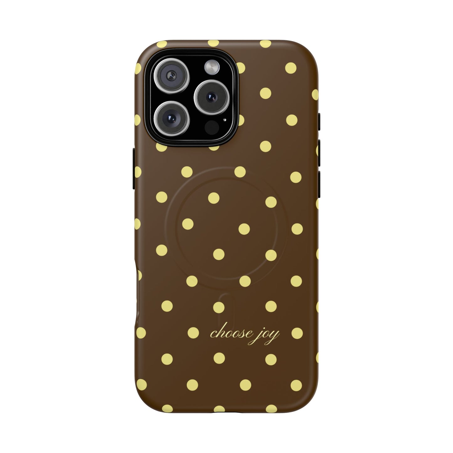 "Choose Joy" Brown & Yellow MagSafe