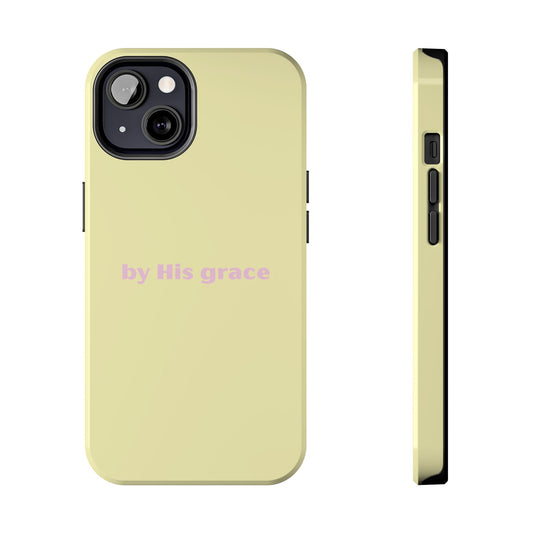 "by His grace" yellow