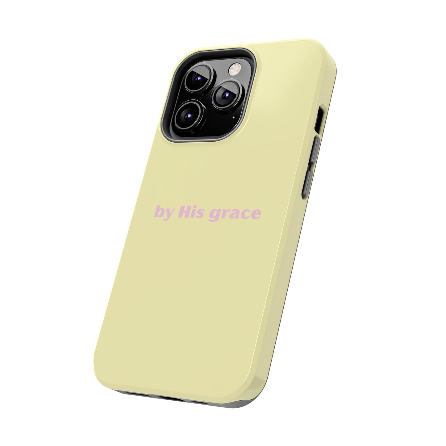 "by His grace" yellow