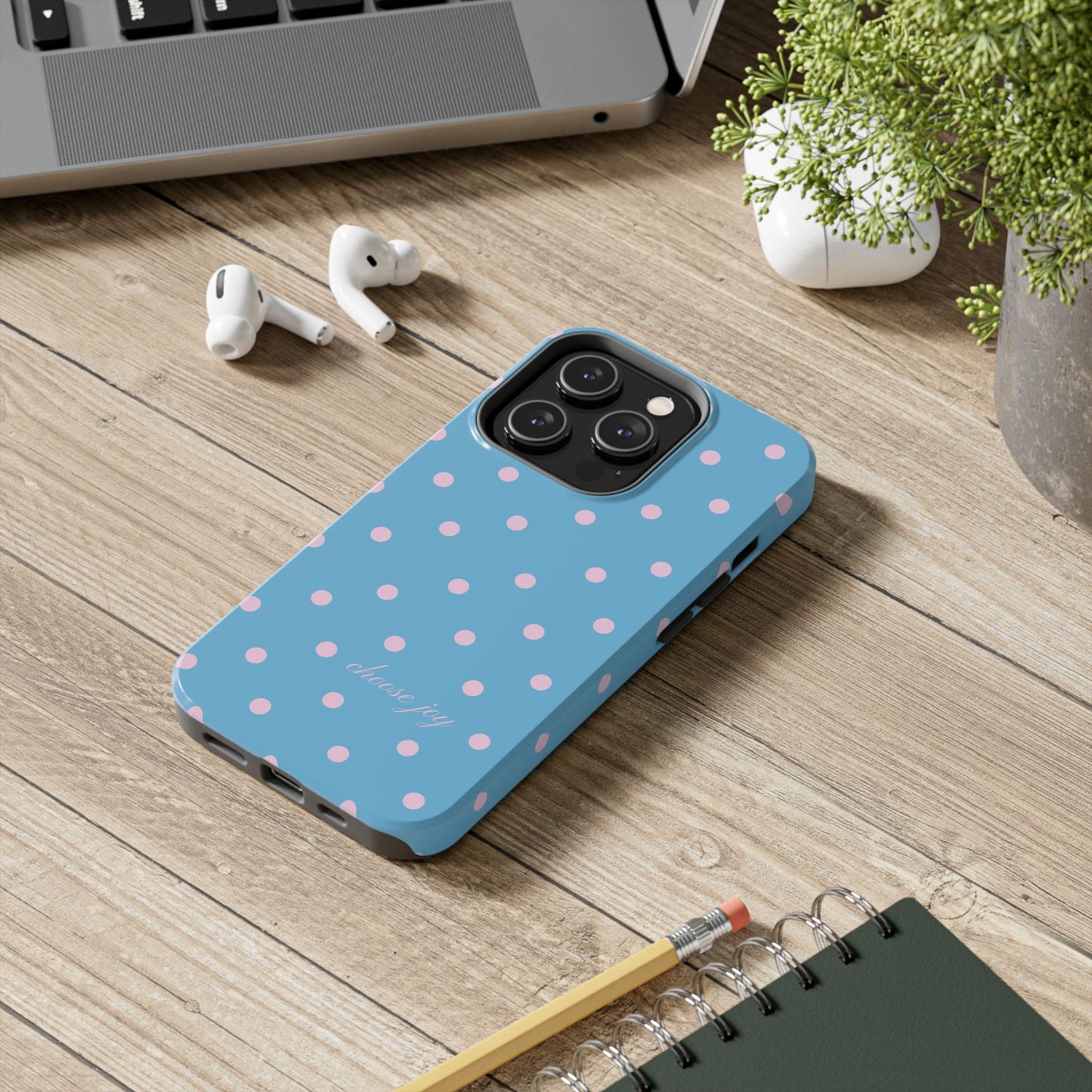 "Choose Joy" Blue & Pink