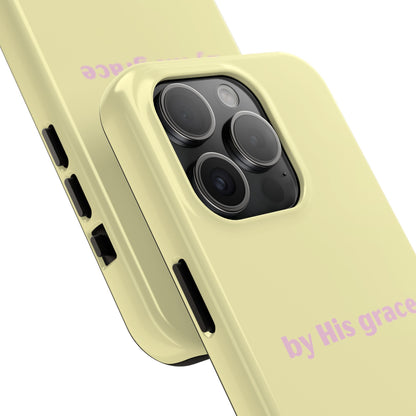 "by His grace" yellow