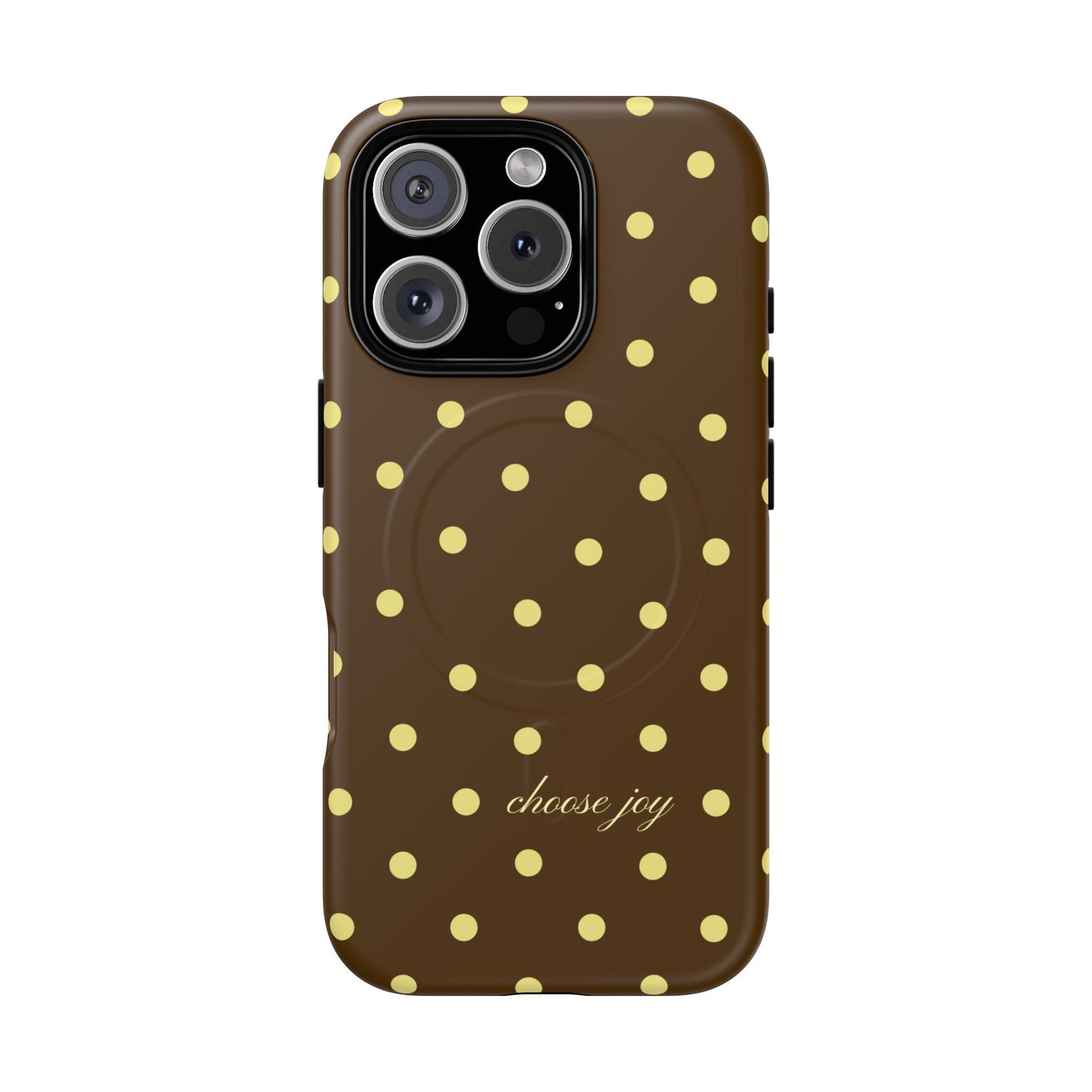 "Choose Joy" Brown & Yellow MagSafe