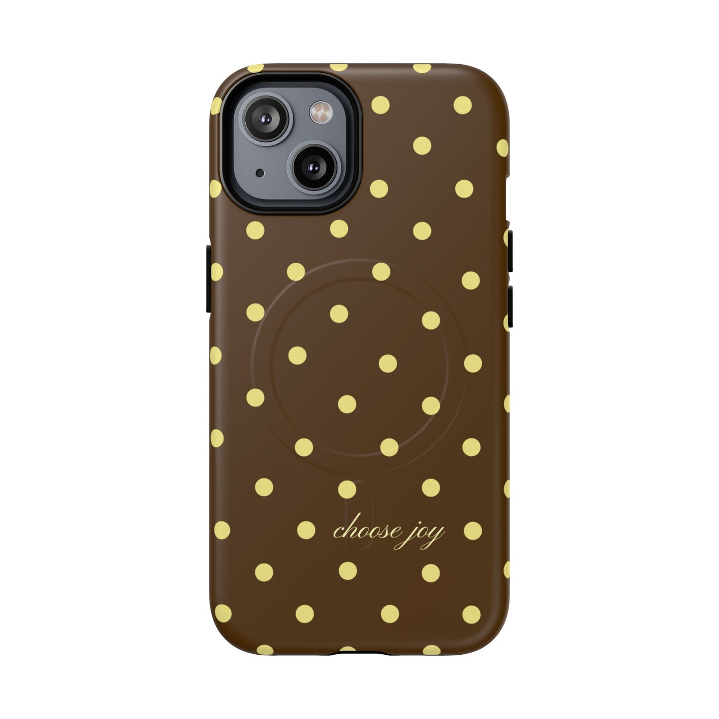 "Choose Joy" Brown & Yellow MagSafe