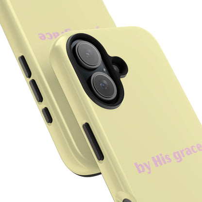 "by His grace" yellow