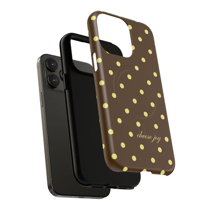 "Choose Joy" Brown & Yellow MagSafe