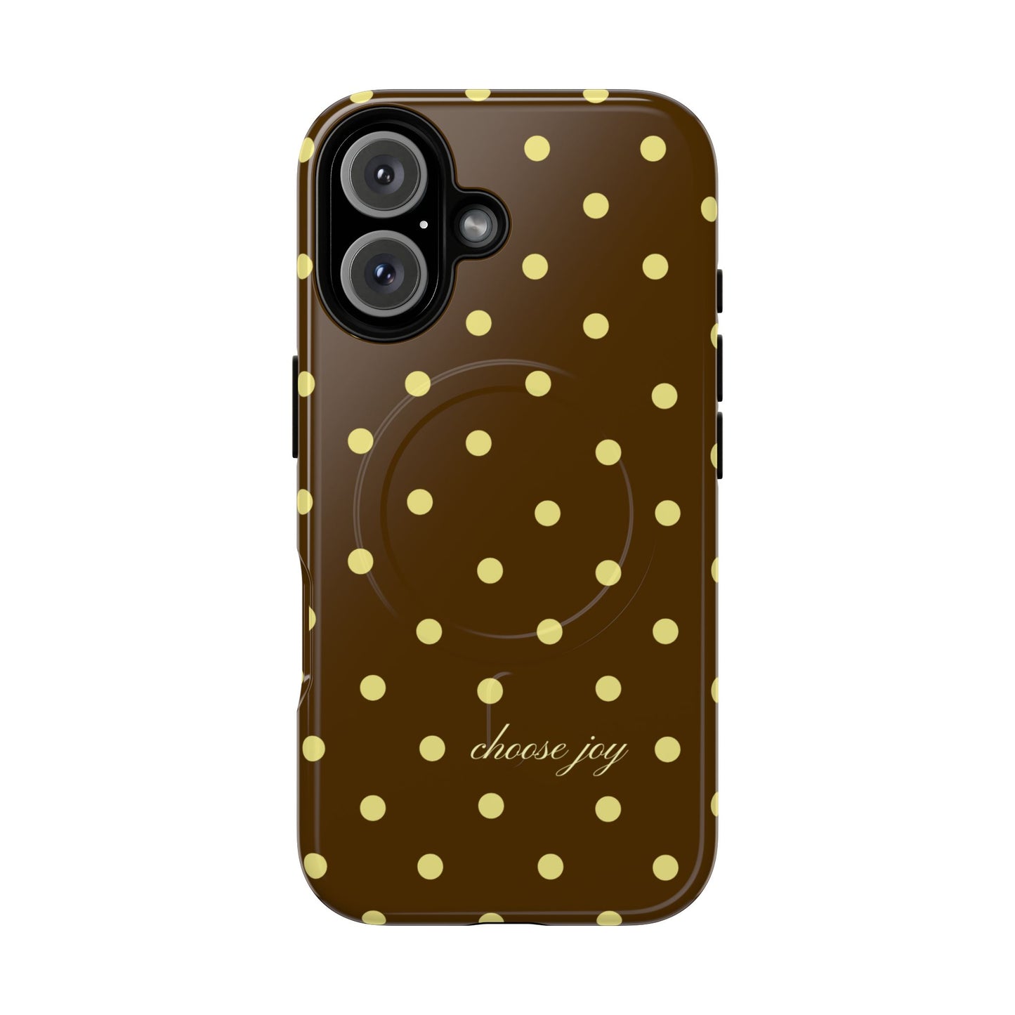 "Choose Joy" Brown & Yellow MagSafe